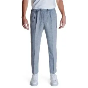 Antony Morato Men's Black Linen-Viscose Trousers