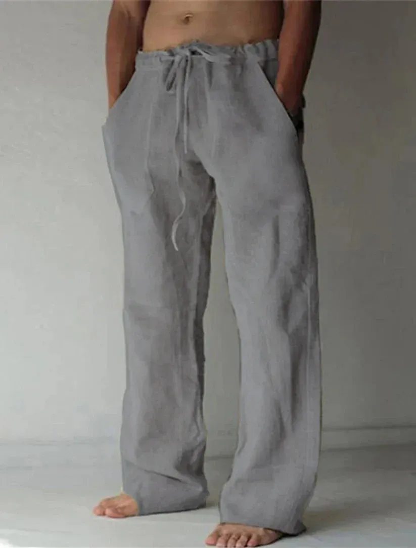 Arthur - men's baggy linen trousers