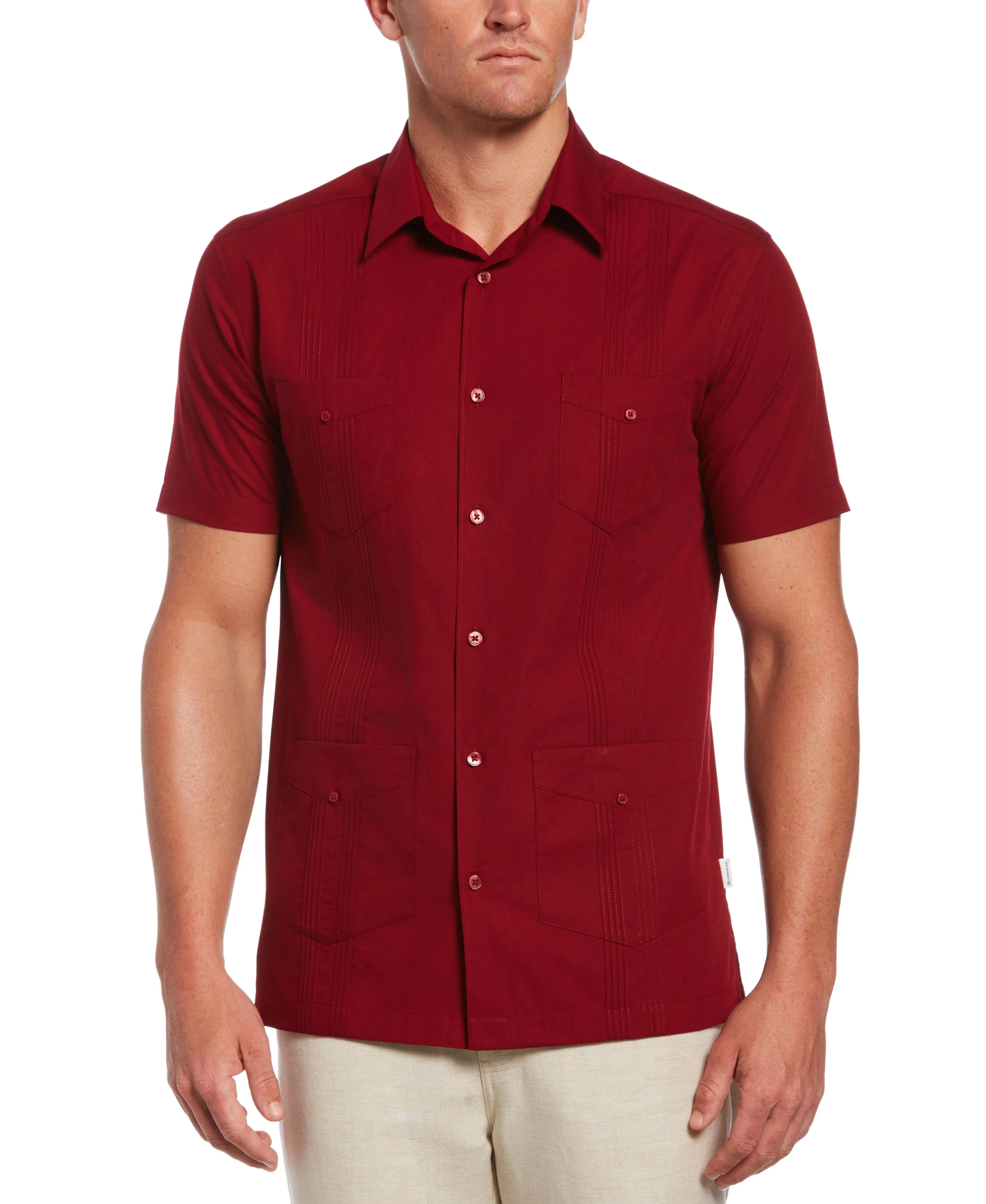 Big & Tall Four Pocket Guayabera Shirt