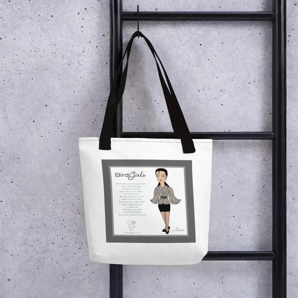 Black Feather Tote bag