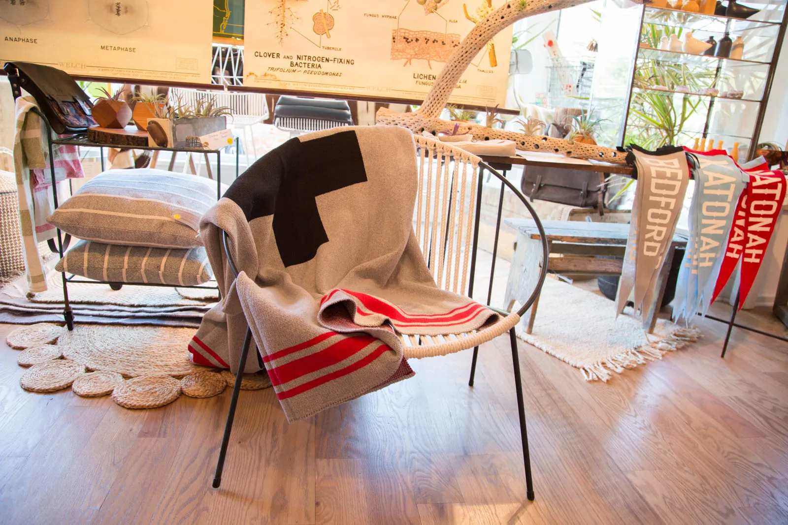 Eco-Friendly Made in USA Blanket Swiss Cross and Stripes