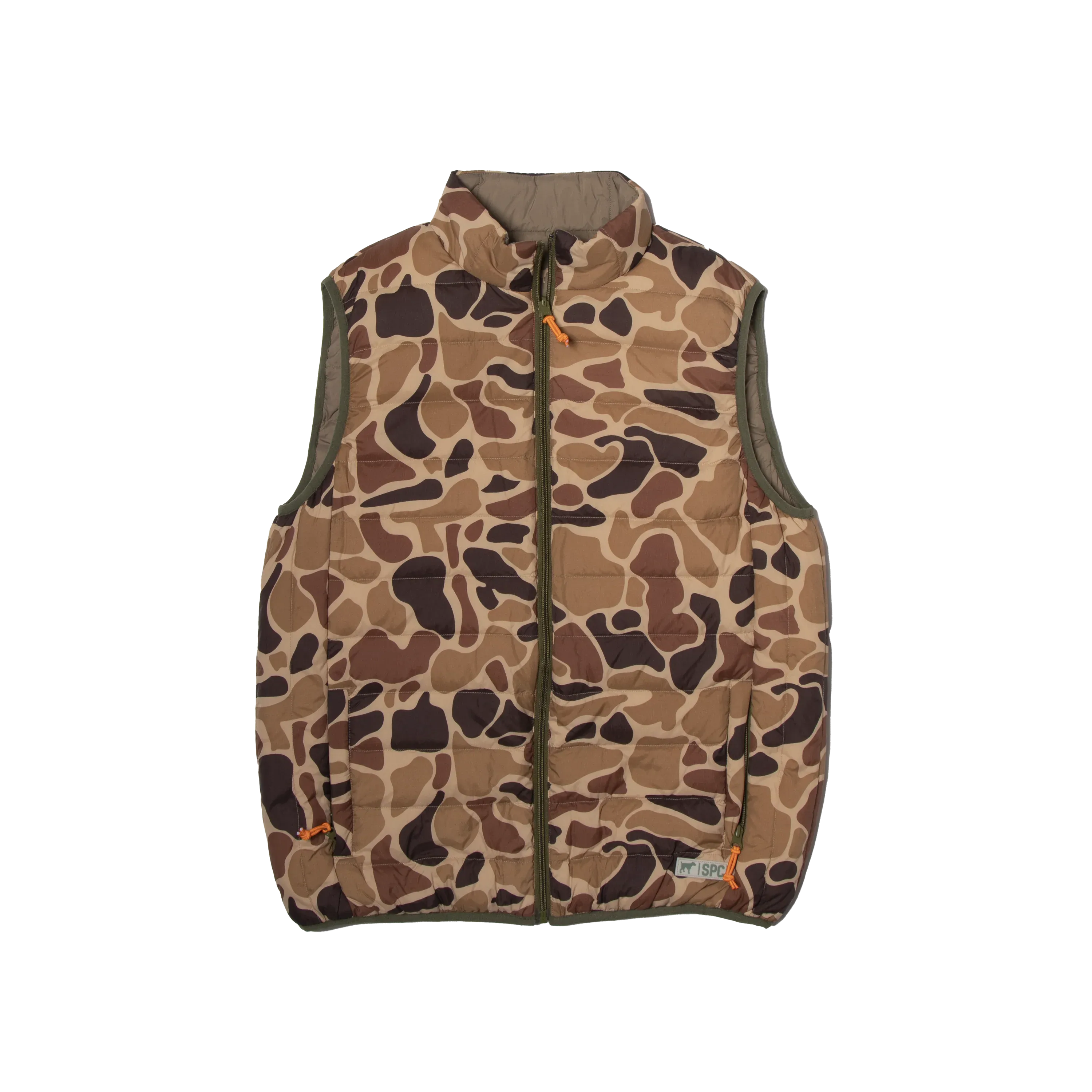 Field Series Reversible Down Vest (Olive/Camo)