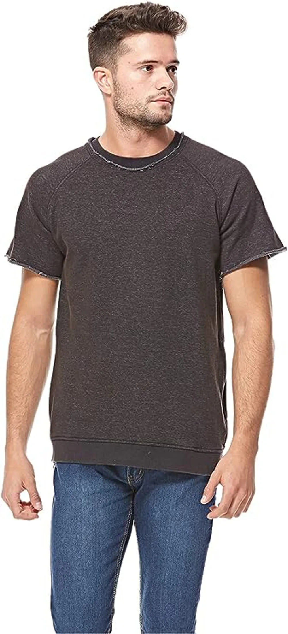 Mens Zip Side Casual T-Shirt