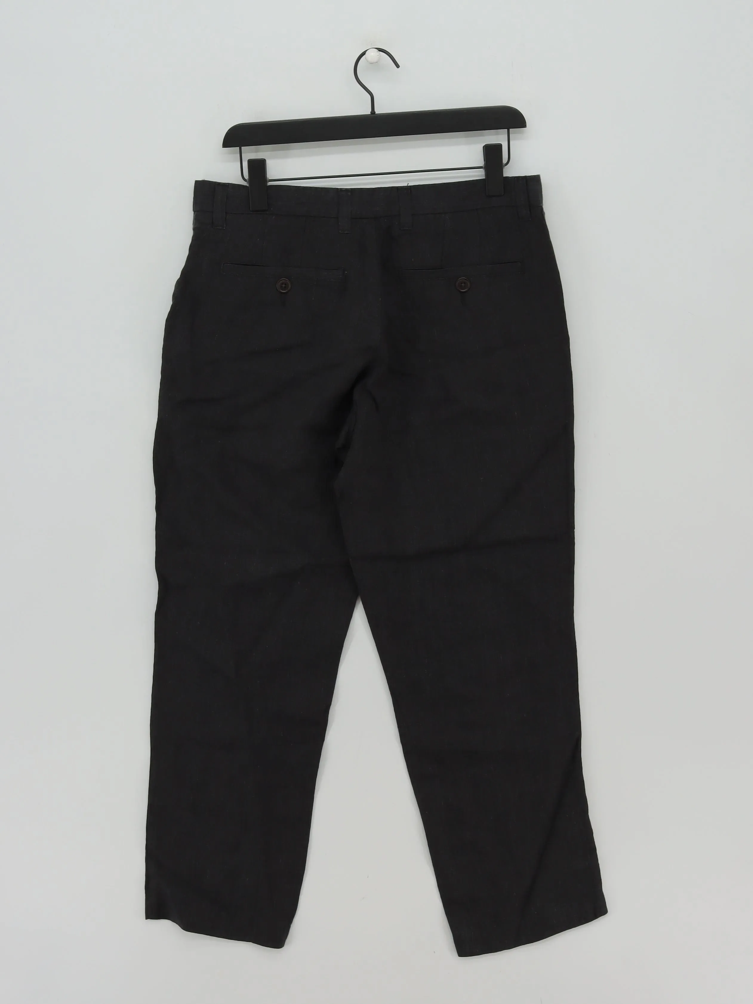 Next Men's Suit Trousers W 34 in Grey 100% Linen