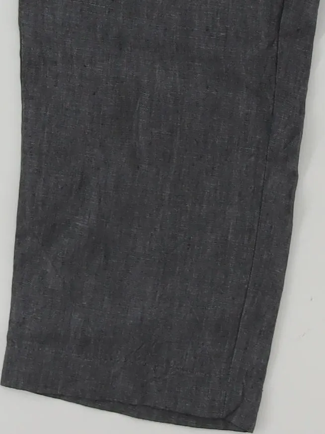 Next Men's Suit Trousers W 34 in Grey 100% Linen
