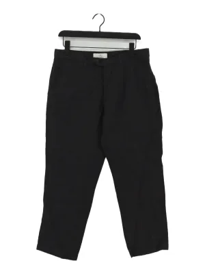Next Men's Suit Trousers W 34 in Grey 100% Linen