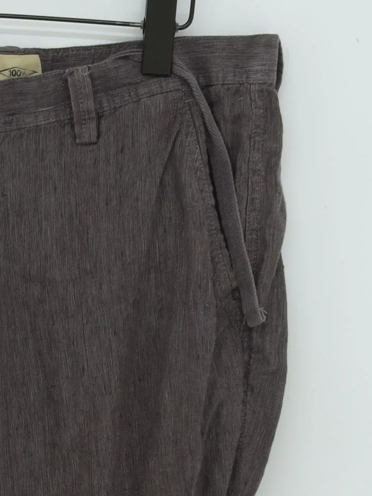 Next Men's Suit Trousers W 36 in Grey 100% Linen