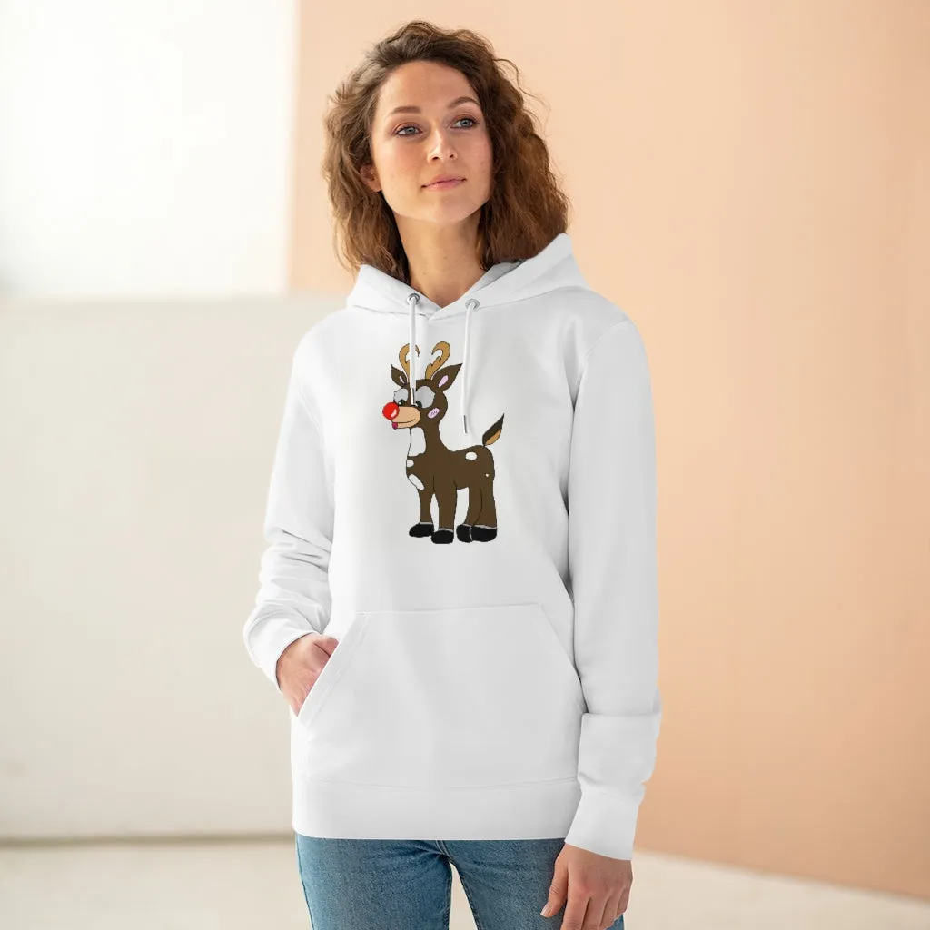 One Happy Reindeer!  85% organic cotton unisex cruiser hoodie