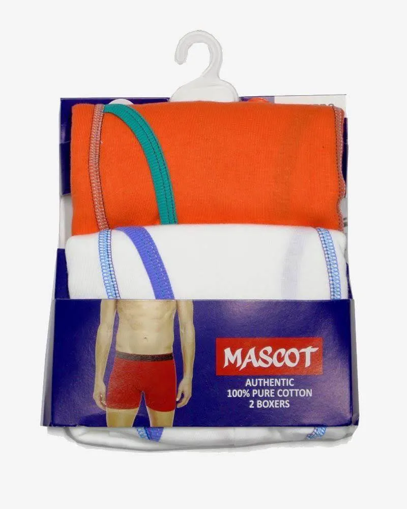 Pack of 3 - Mascot Branded Pure Cotton Men's Boxers - MASCOT