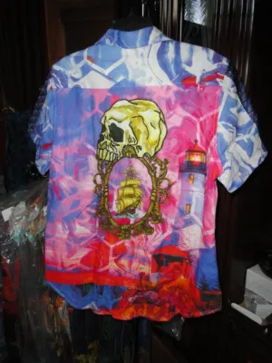 Robert Graham Siebel's Cove Limited Edition Short Sleeve Shirt Size Medium New with Tags