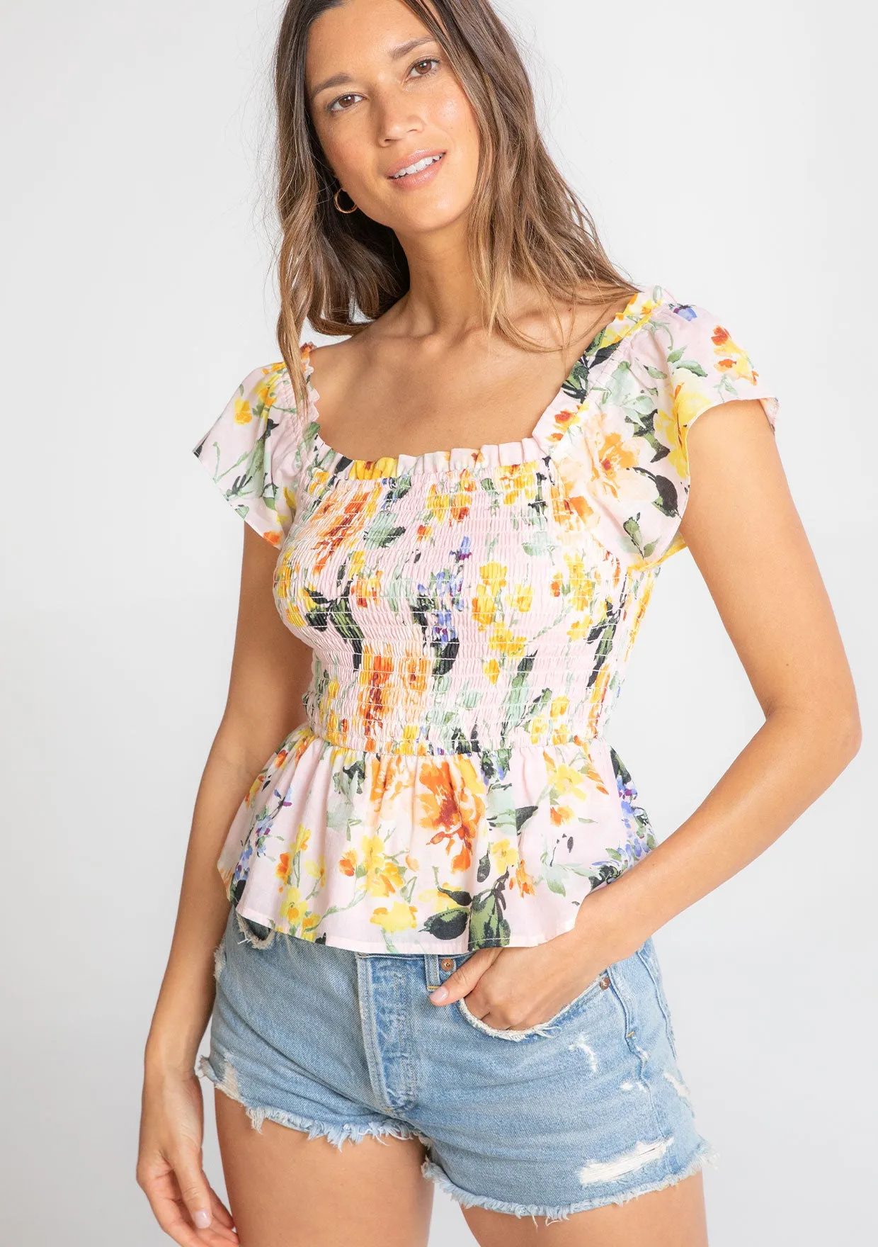 Rosedal Smocked Top