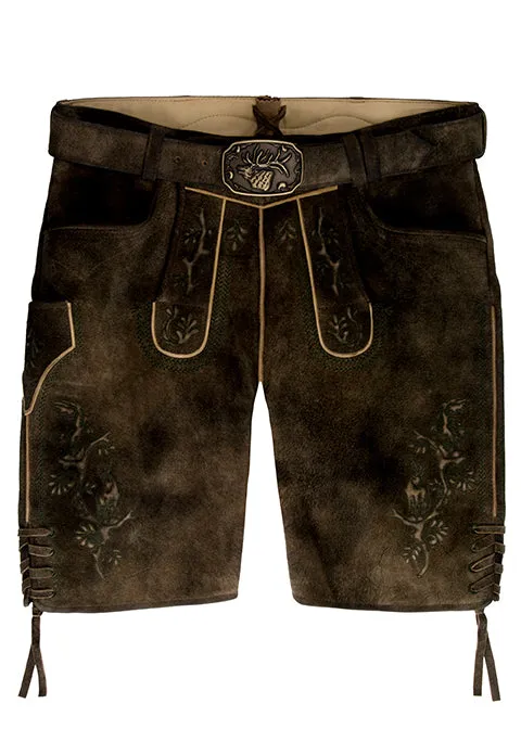 Spieth & Wensky Men's Lederhosen "Ebbs" vulkan-d. green (46-54) closeout