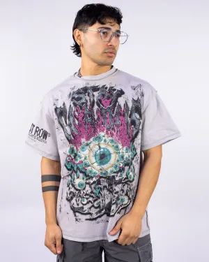 Stay Curious Eyeballs Men's Gray Tee