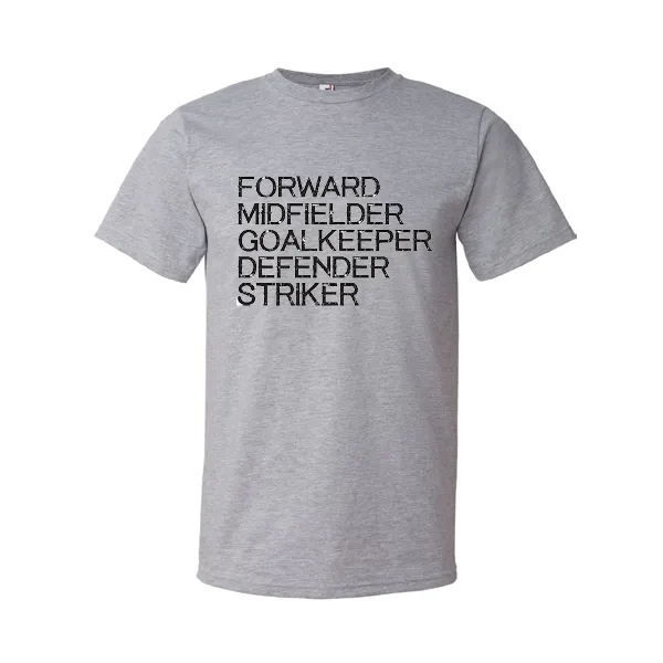 T-Shirts Football Positions