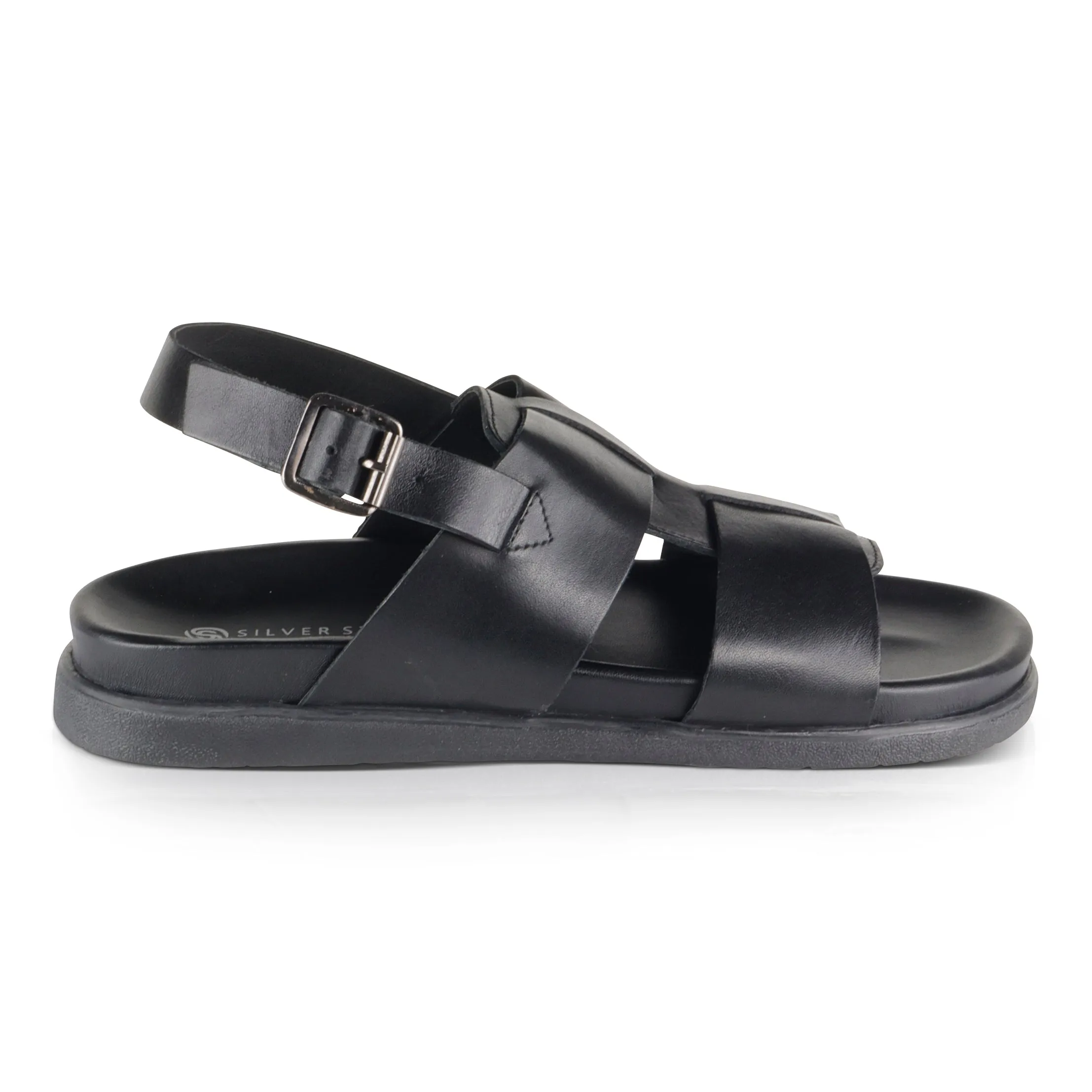 Tucson Leather Sandals - Black