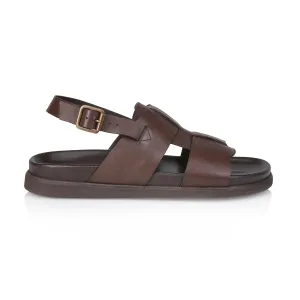 Tucson Leather Sandals - Brown