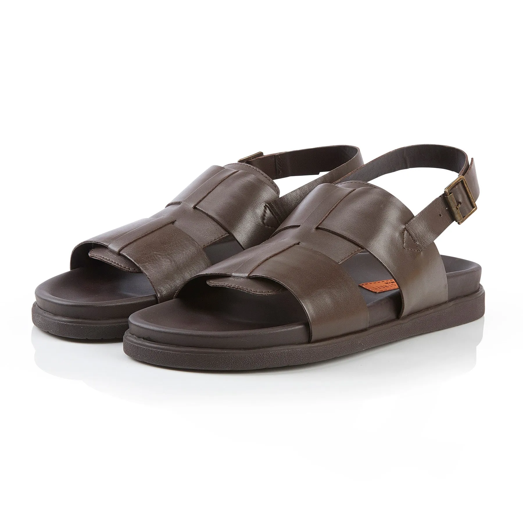 Tucson Leather Sandals - Brown